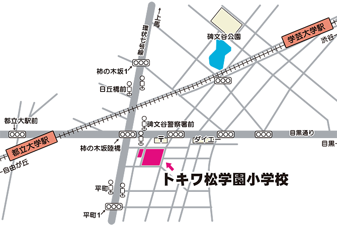 トキワ松学園小学校地図
